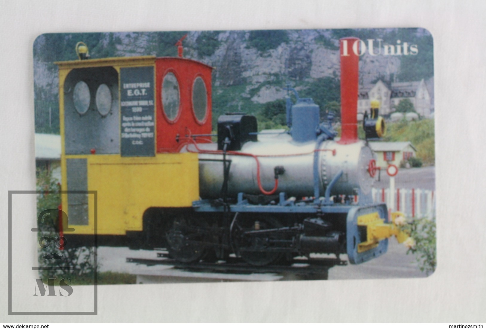 Collectible Train Topic Phone Card - Collectable Telecards Of America - Enterprise E.G.T. Steam Locomotive - Trenes