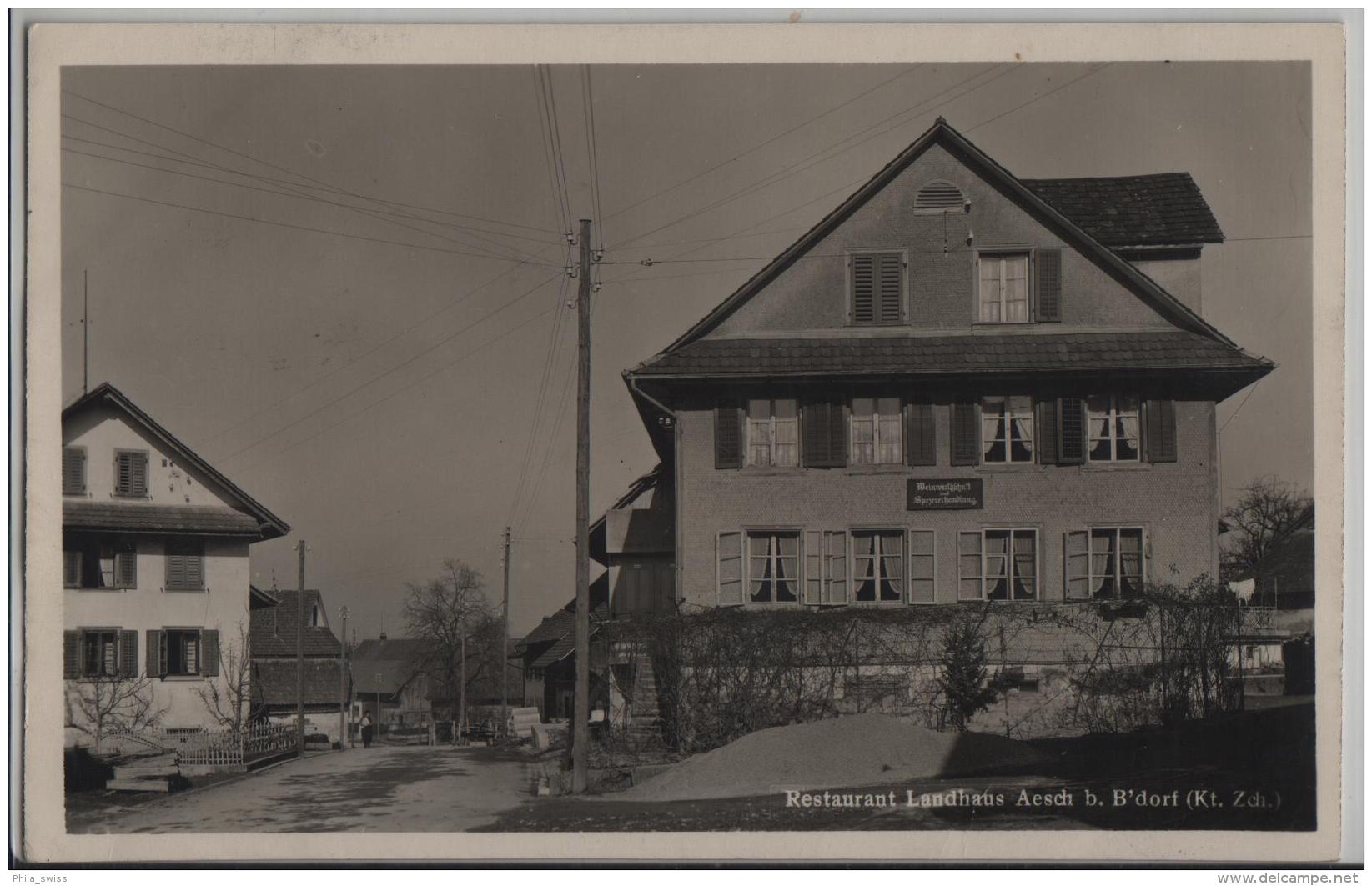 Restaurant Landhaus Aesch Bei Birmensdorf Zürich - Animee - Photo: W. Bürki - Birmensdorf