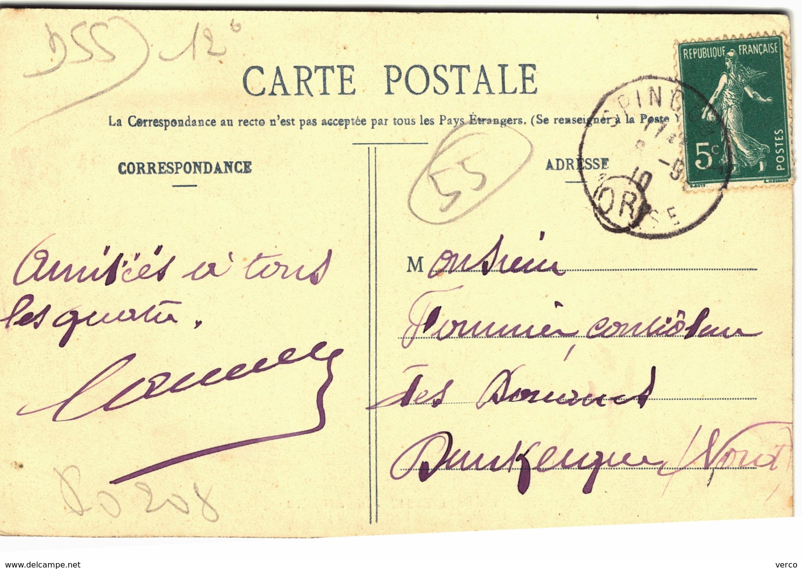 Carte Postale Ancienne De MANGIENNES - Autres & Non Classés