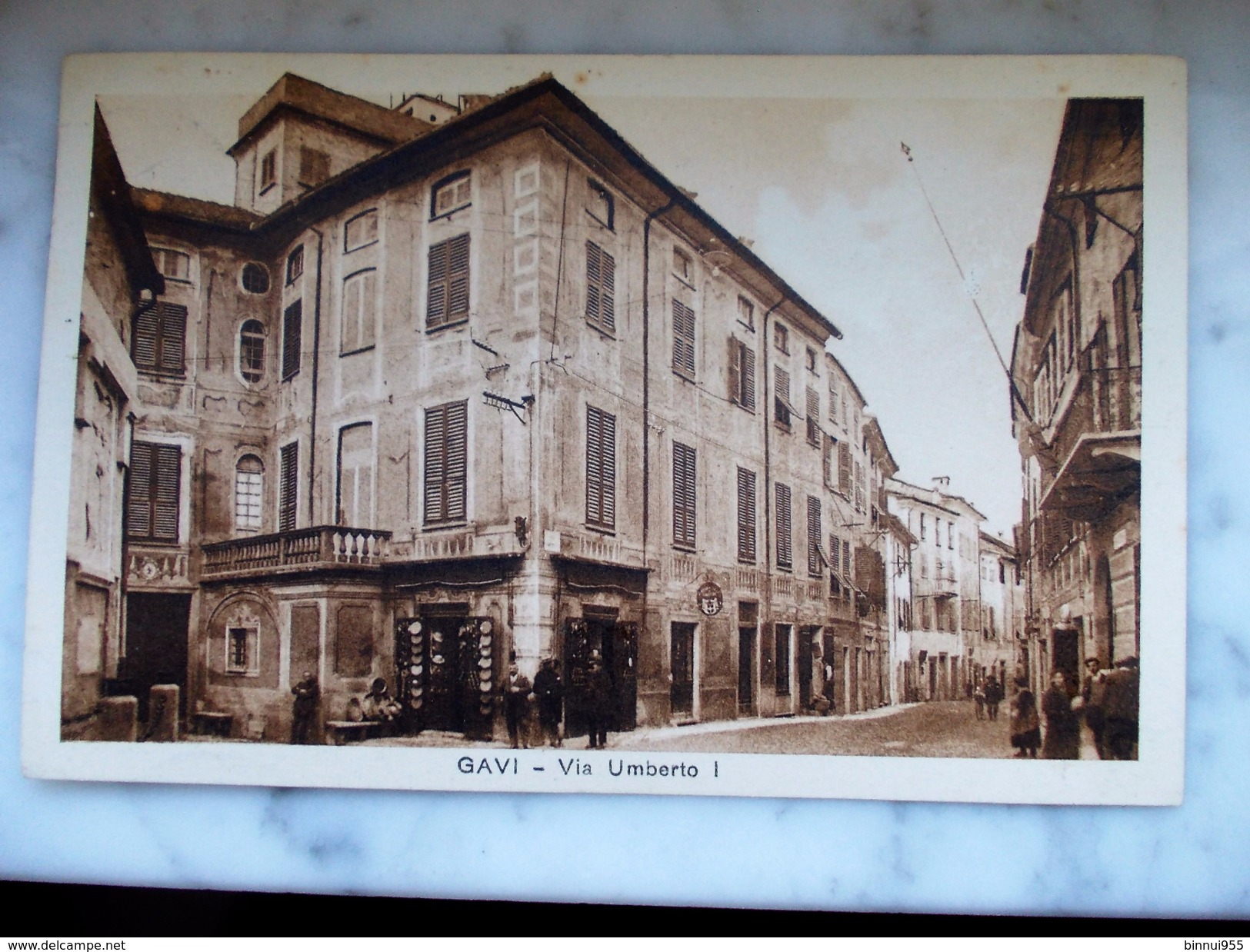 Cartolina - GAVI - Via Umberto I - Viaggiata - 1 - 6 - 1939 - - Alessandria