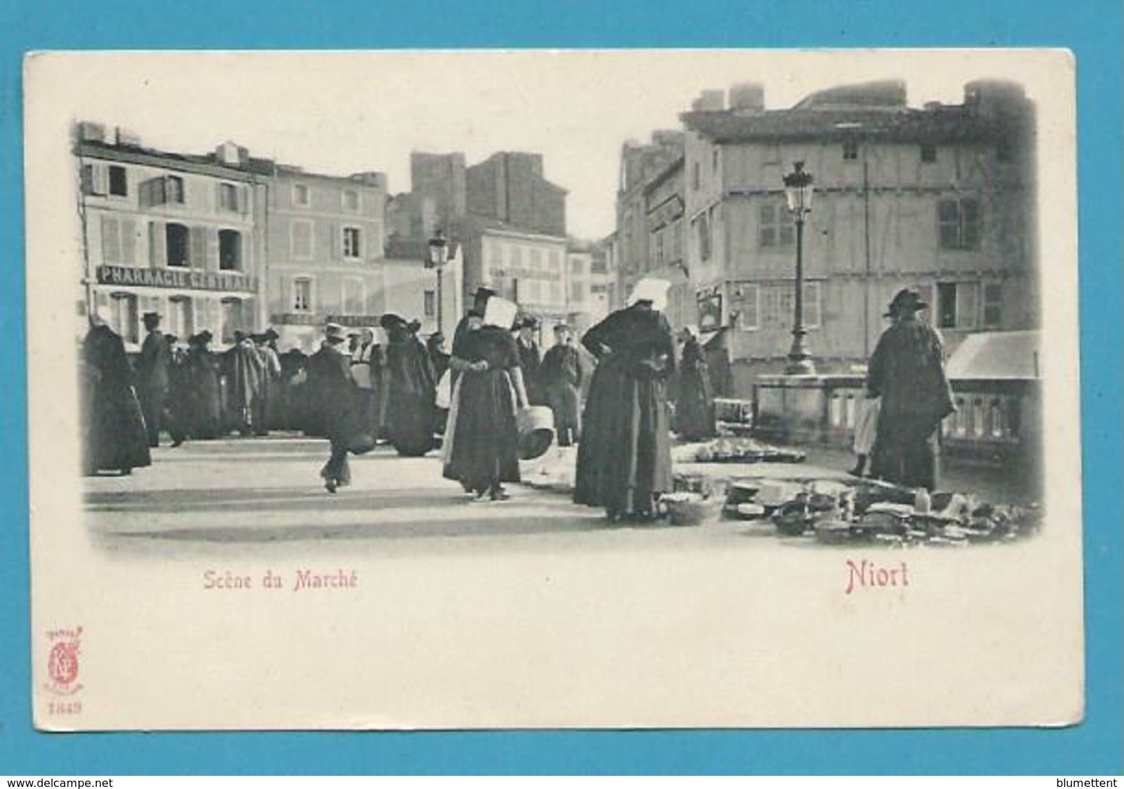 CPA Métier Marchands Ambulants Scène Du Marché à NIORT 79 - Niort