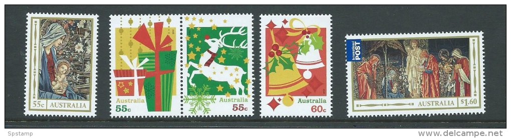 Australia 2012 Christmas And Seasons Greetings Set 5 MNH - Mint Stamps