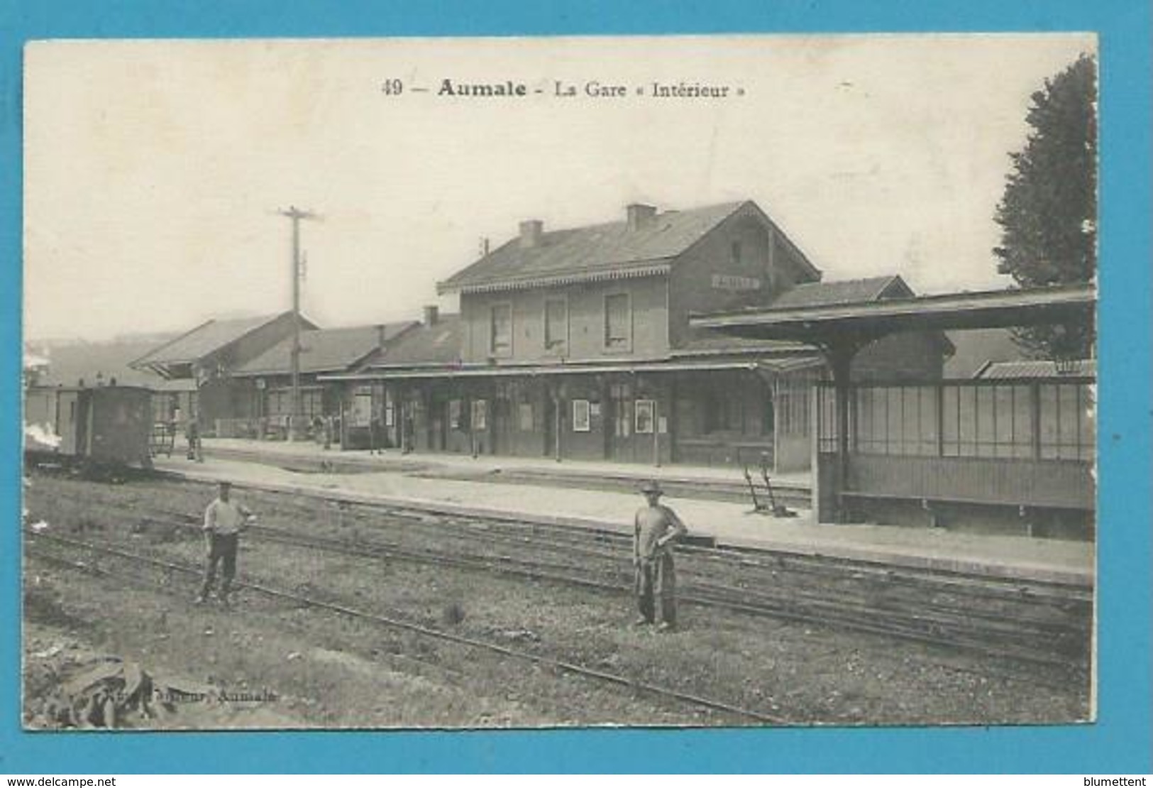 CPA 49 - Chemin De Fer La Gare AUMALE 76 - Aumale