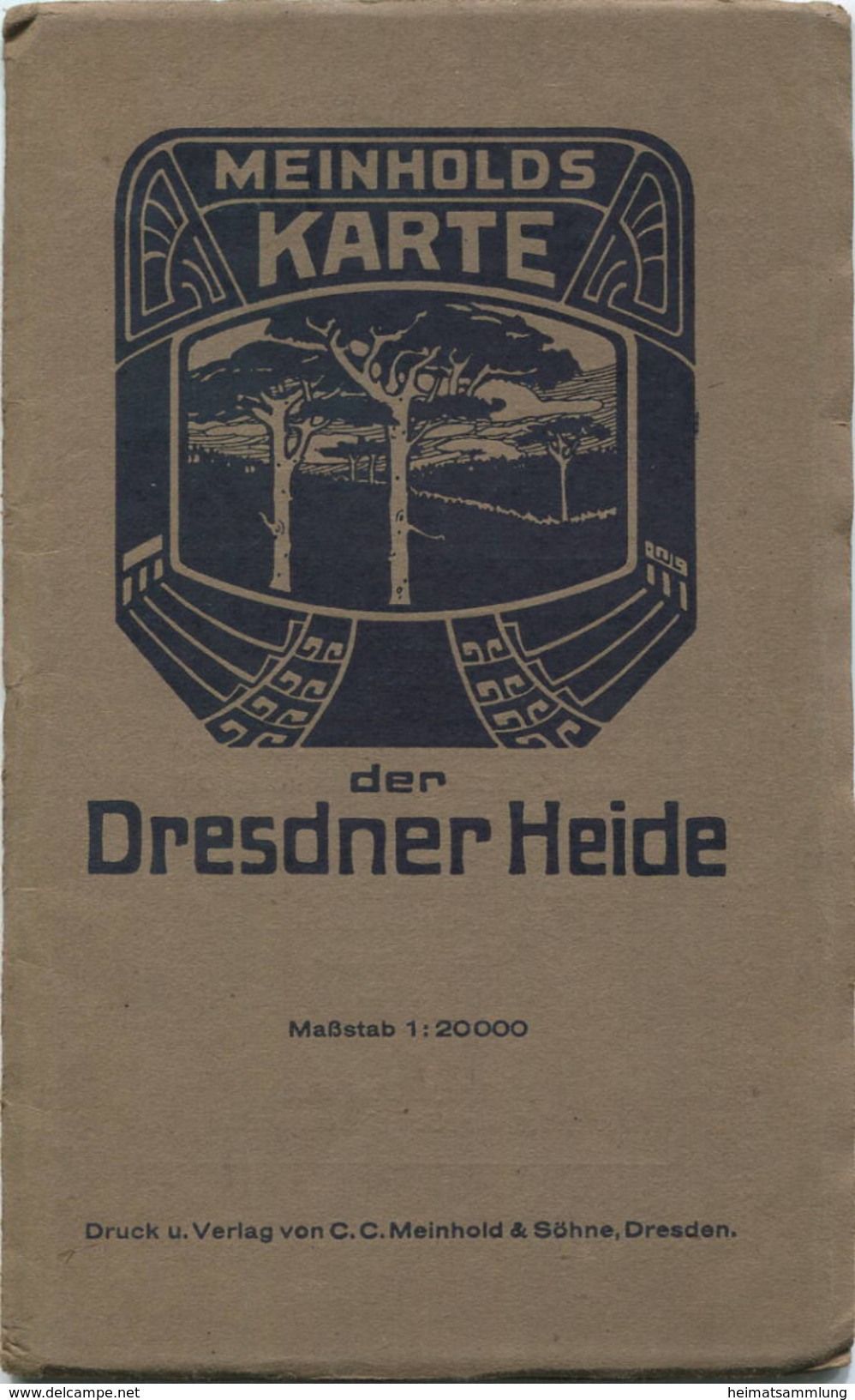 Deutschland - Meinholds Karte Der Dresdner Heide - 1:20000 - Verlag C. C. Meinhold & Söhne Dresden - 60cm X 68cm - Bearb - Geographische Kaarten