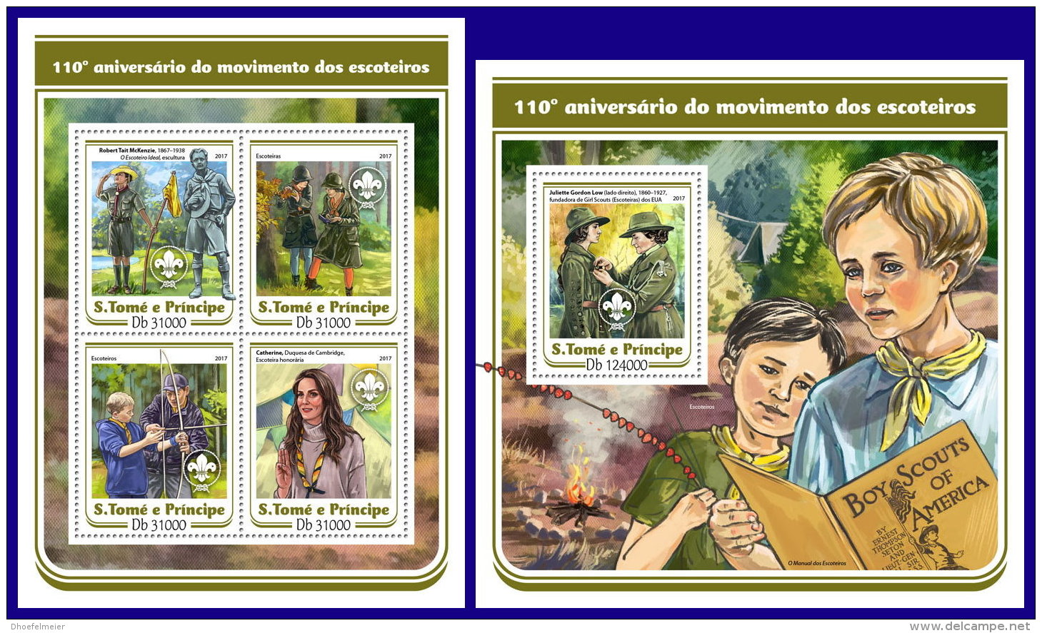 SAO TOME 2017 ** Scouts Pfadfinder Scoutisme M/S+S/S - OFFICIAL ISSUE - DH1714 - Nuevos