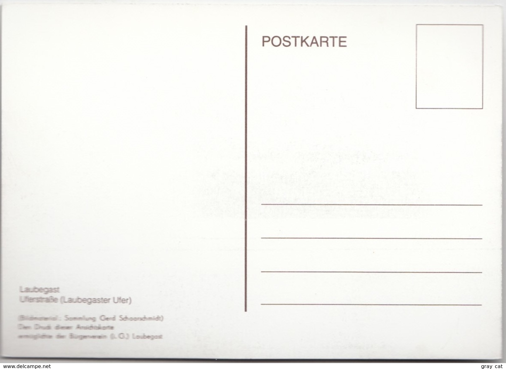 Laubegast, Uferstrasse, Reproduction,  Modern Unused Postcard Moderne Postkarte [19846] - Pillnitz