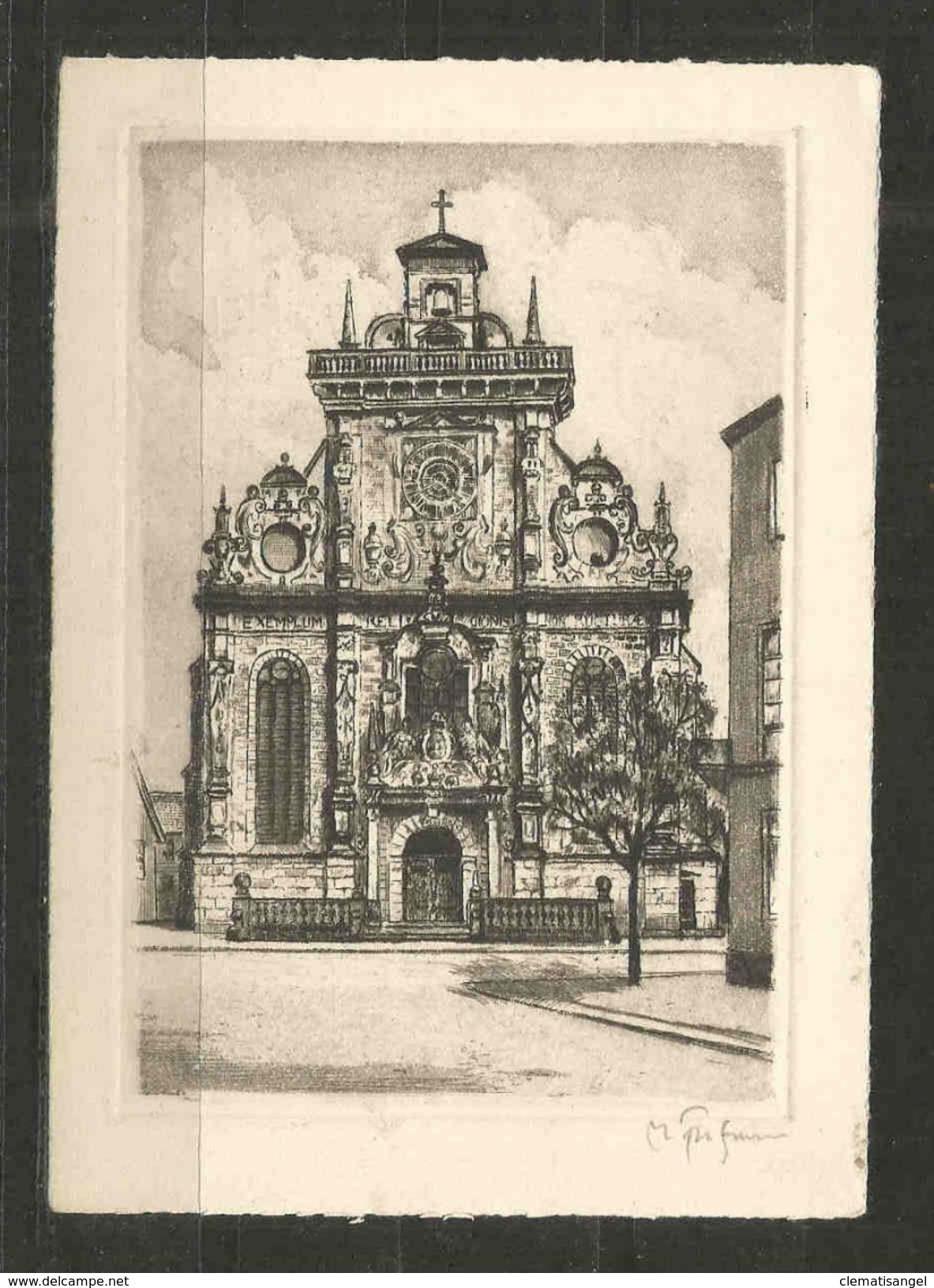 260u * BÜCKEBURG * STADTKIRCHE * ORIGINAL-RADIERUNG * HANDABZUG MIT SIGNIERUNG *!! - Bueckeburg