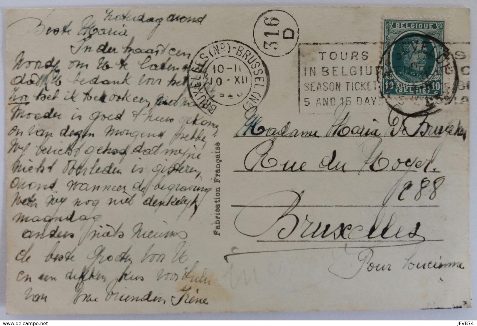 Carte Postale Ancienne Vive St. Nicolas Kiss 832 Années 1920 - Nikolaus