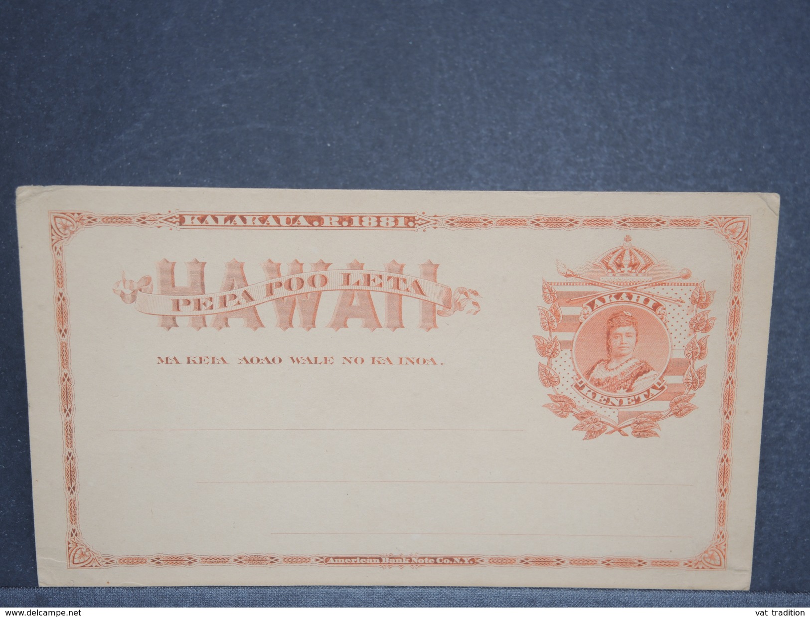 Hawai - Entier Postal De Kalakaua Non Voyagé De 1881 - L 6478 - Hawaï
