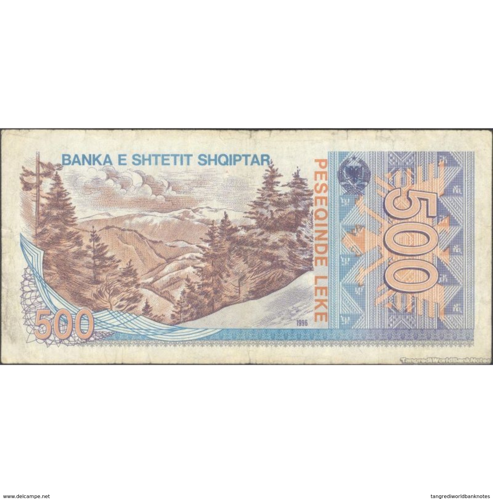 TWN - ALBANIA 48b - 500 Leke 1996 GE 367526 G/VG - Albania