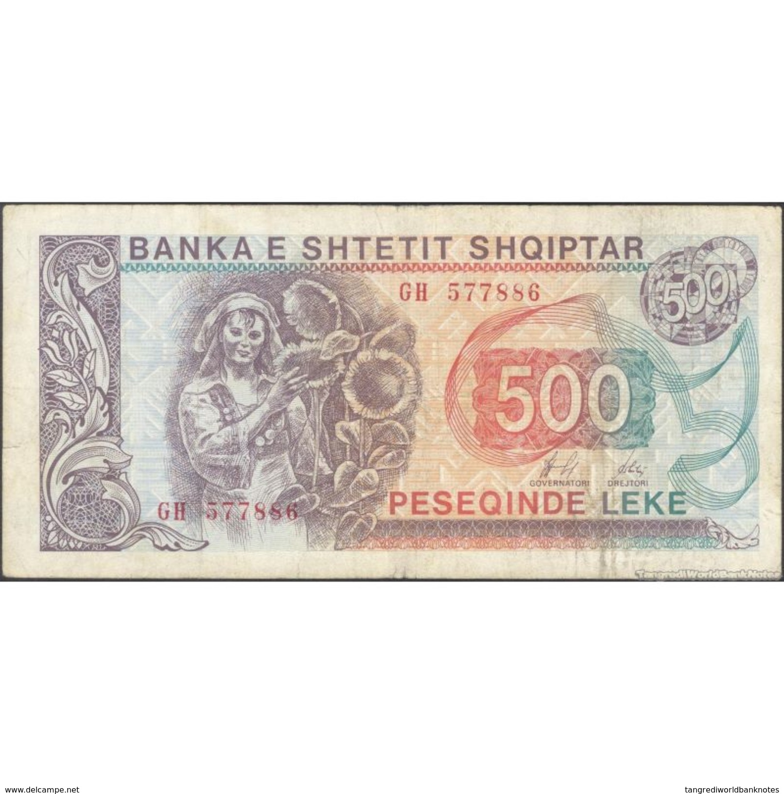 TWN - ALBANIA 48b - 500 Leke 1996 GH 577886 G/VG - Albania