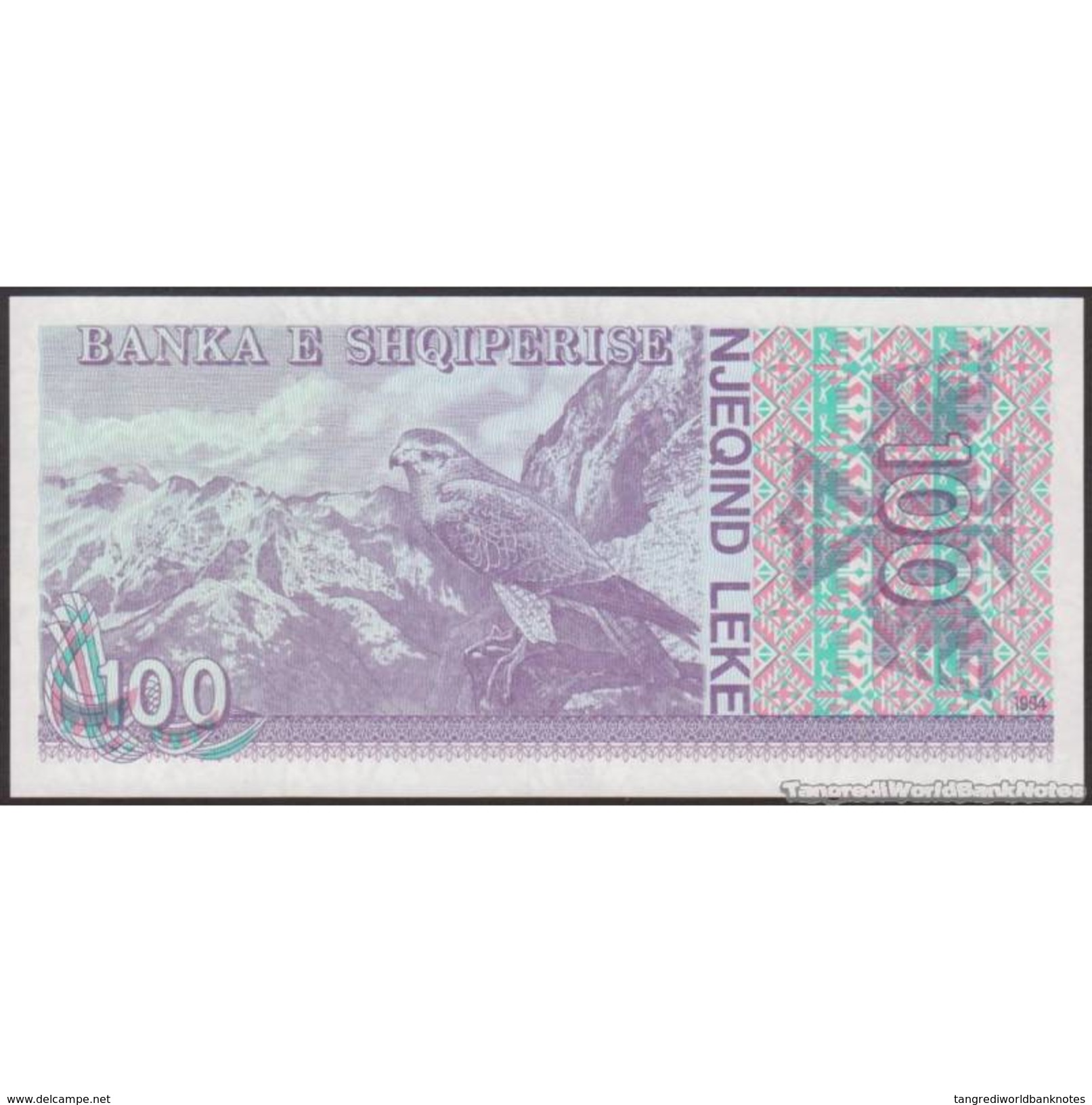 TWN - ALBANIA 55b - 100 Leke 1994 Prefix BB UNC - Albania