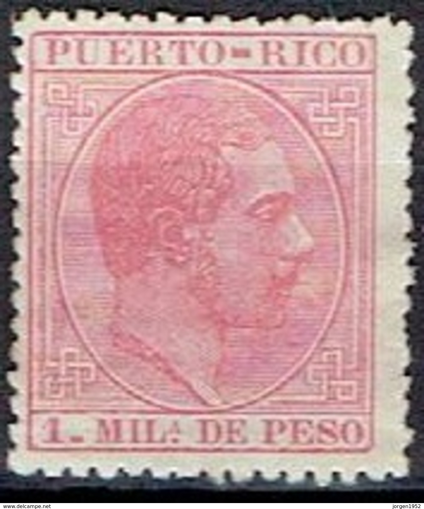 PUERTO RICO #  FROM 1884-85  STAMPWORLD 71* - Porto Rico