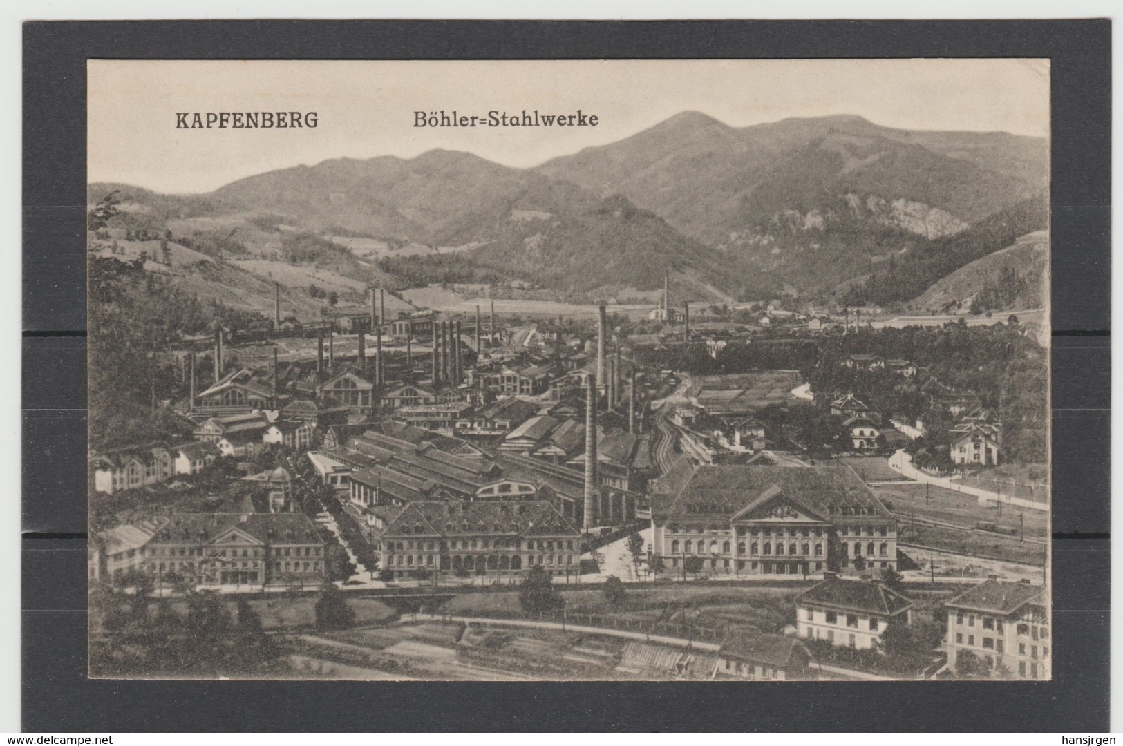 STM284  ANSICHTSKARTE JAHR 1922 KAPFENBERG Böhler Stahlwerke Ugebraucht - Kapfenberg