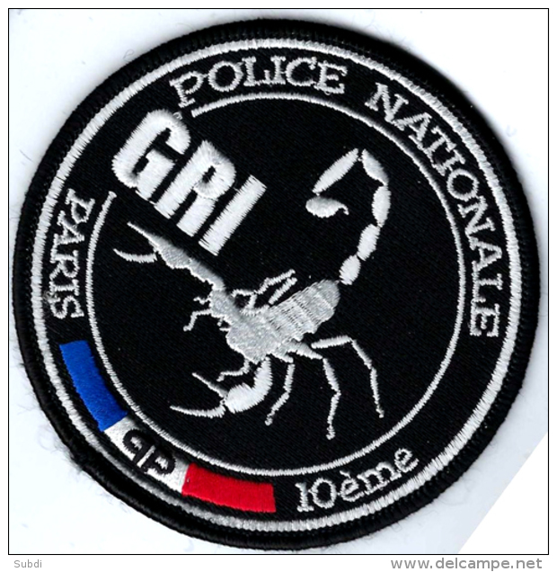 Ecusson GRI PARIS 10 ème  Collection POLICE - Escudos En Tela