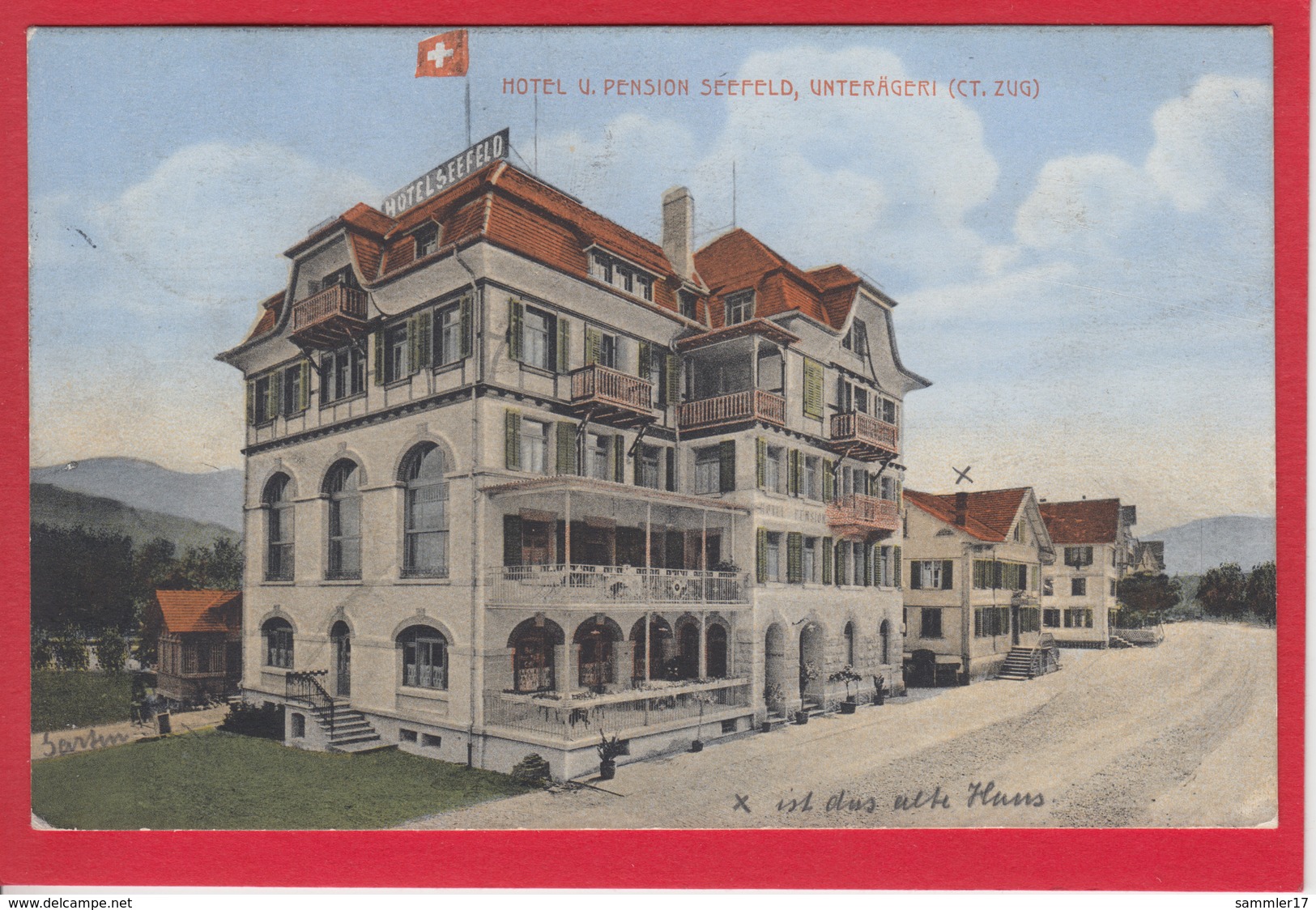 UNTERÄGERI, HOTEL SEEFELD, 1915 - Unterägeri