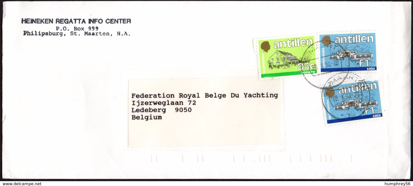 1985/1988 - NEDERLANDSE ANTILLEN - Cover + Y&T 762 & 820 + SINT-MAARTEN - Antilles