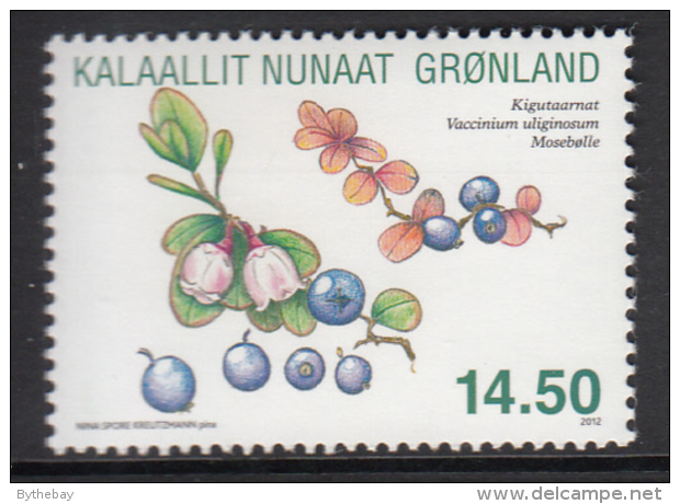 Greenland MNH 2012 Scott #608 14.50k Northern Bilberries - Greenlandic Herbs - Alimentation