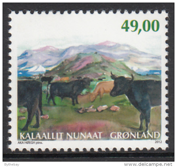 Greenland MNH 2012 Scott #619 49k Cattle - Agriculture - Neufs