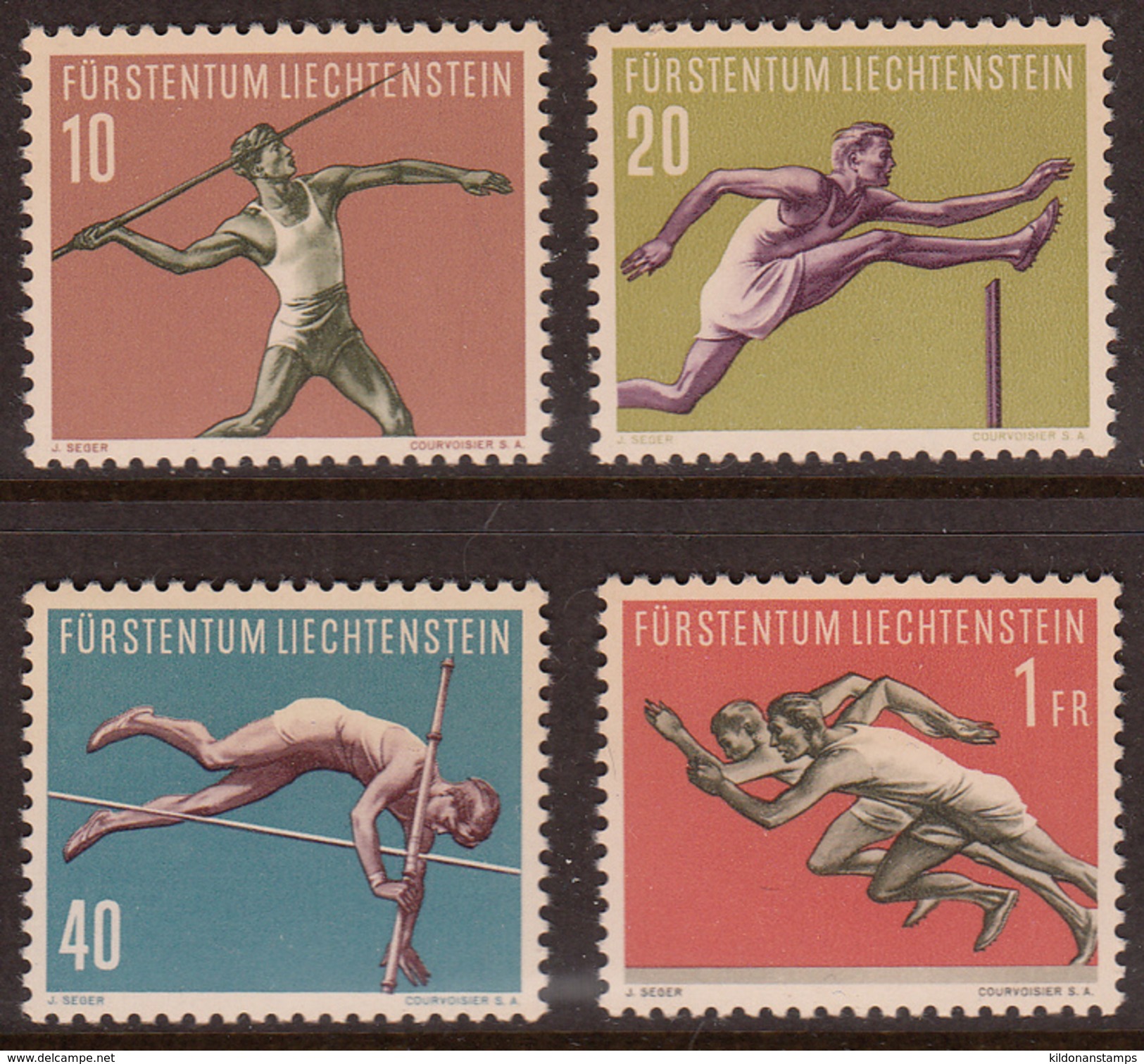 Liechtenstein 1956, Mint No Hinge, Sc# 297-300 - Unused Stamps