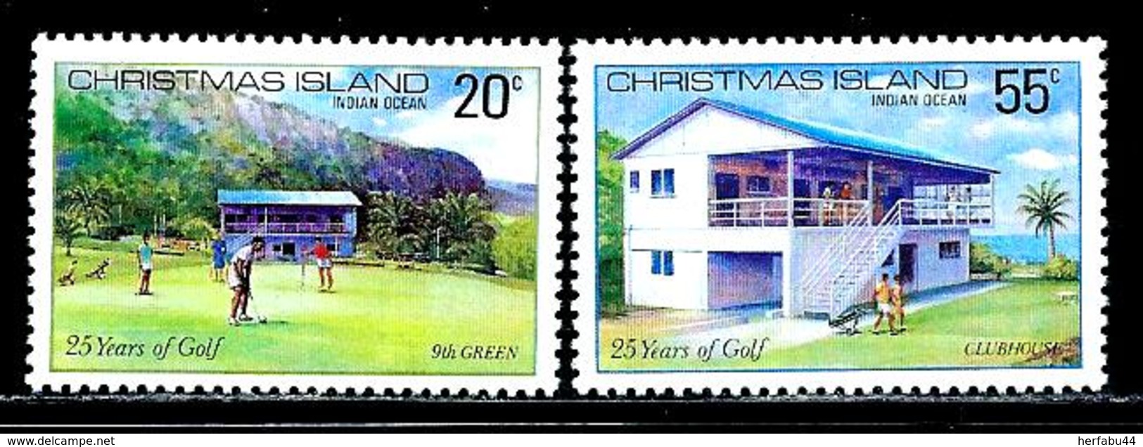 Christmas Islands     "Golf"     Set    SC# 93-94   MNH - Christmas Island