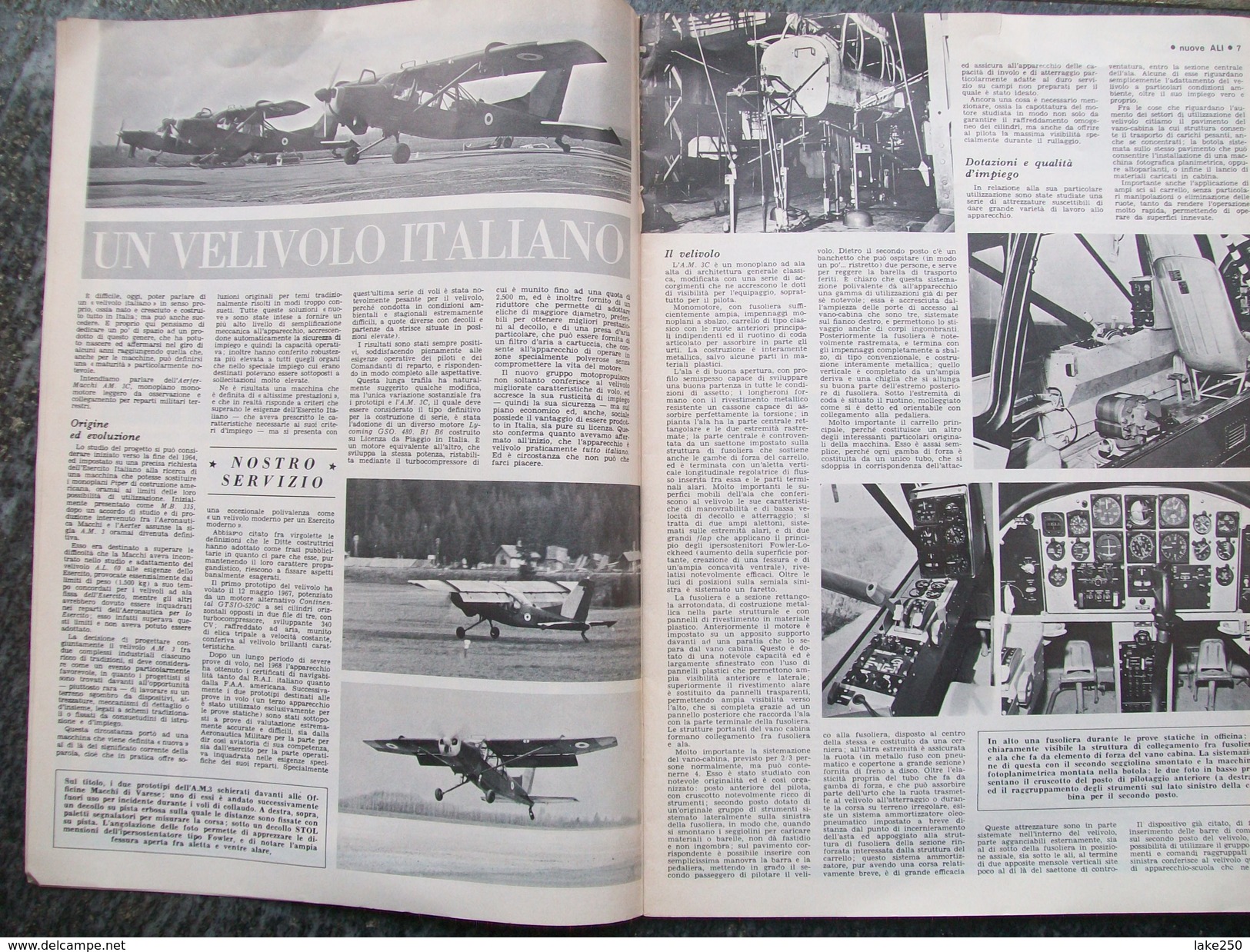 RIVISTA  ALI Nuove N°1/4 Del 1970  Aerei Aeroplani - Motori