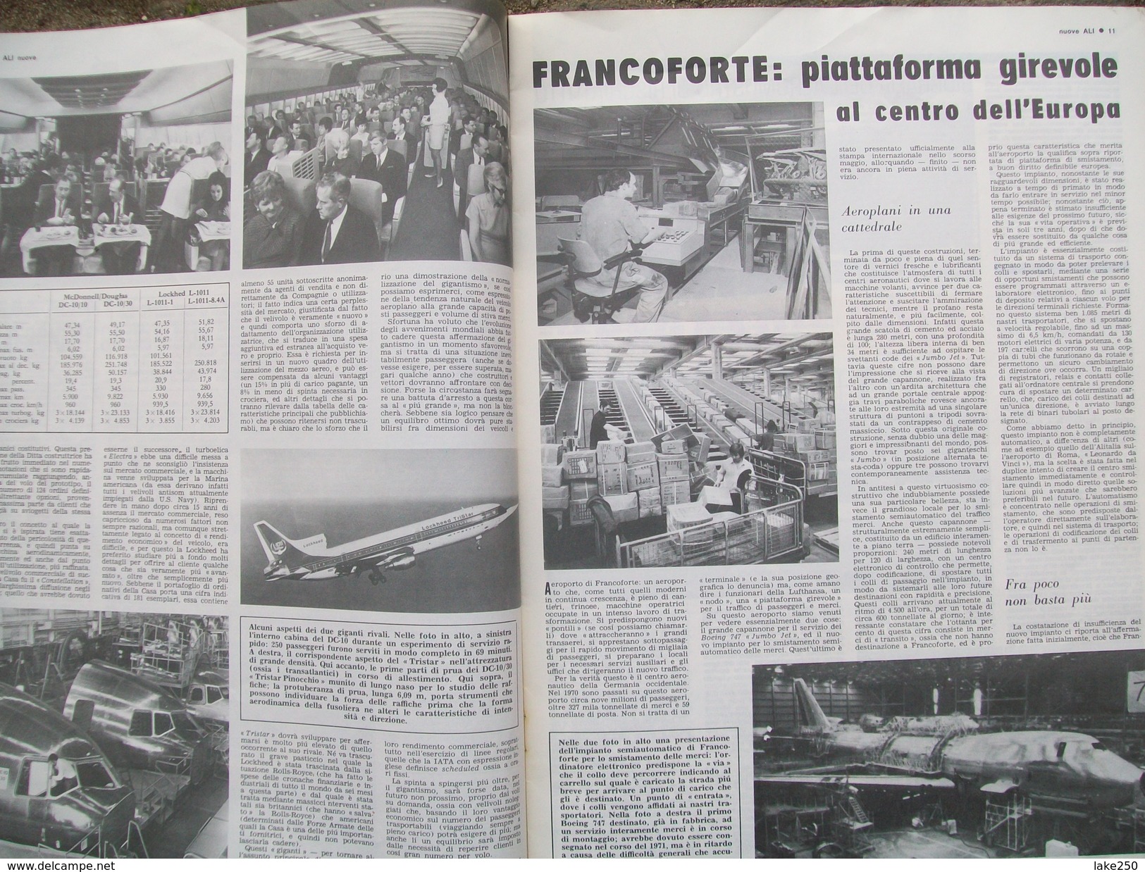 RIVISTA  ALI Nuove N°24 Del DICEMBRE 1971  Aerei Aeroplani - Motori