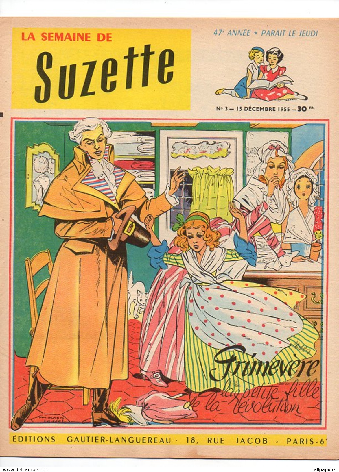 La Semaine De Suzette N°3 Les Idées De La Famille Cadeauxpourtous - Le Page De Monluc - L'héritage De Montcarrow De 1955 - La Semaine De Suzette