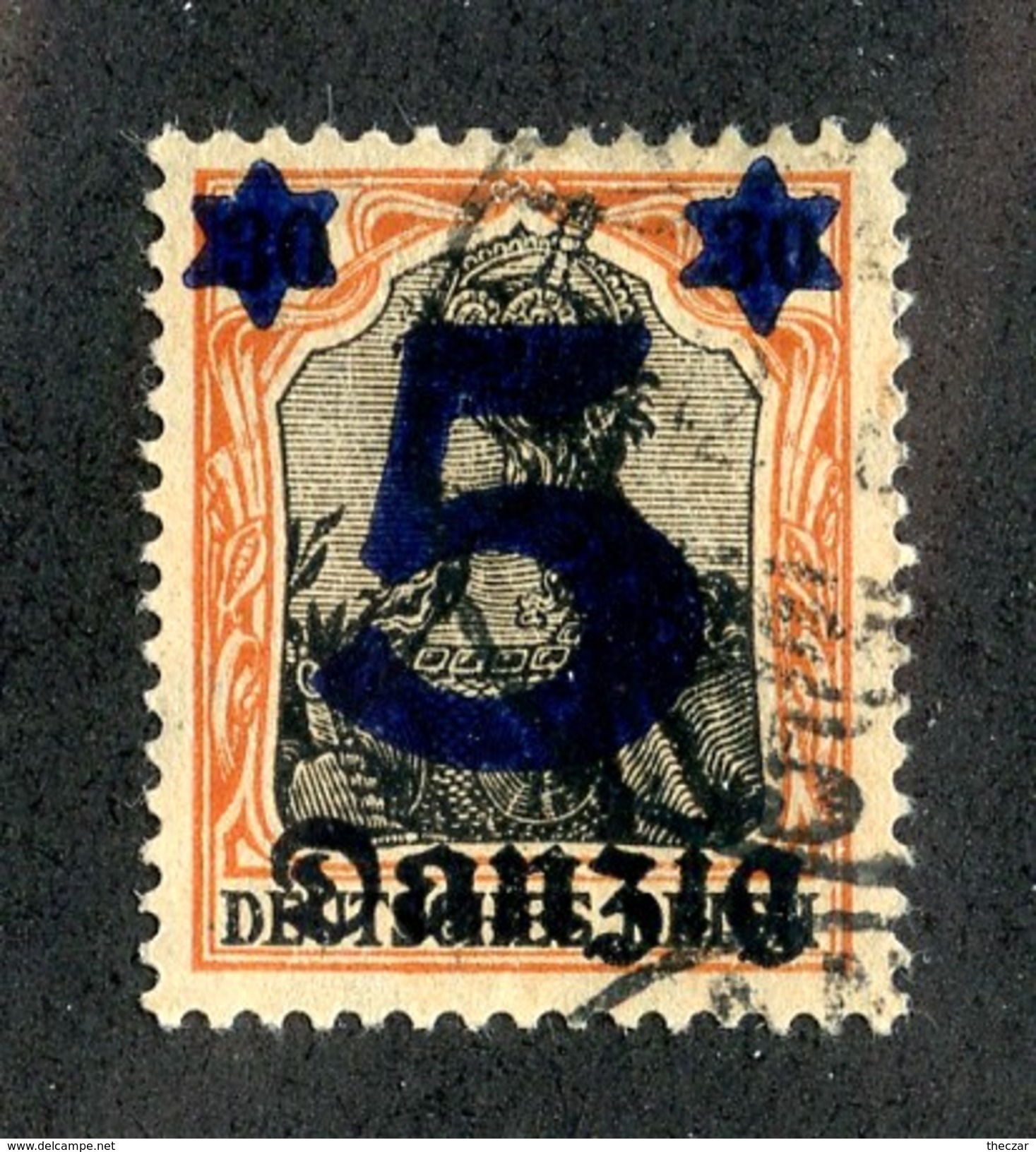 16154  Danzig 1920  Michel #16 O ( Cat 2.50&euro; ) Offers Welcome - Other & Unclassified