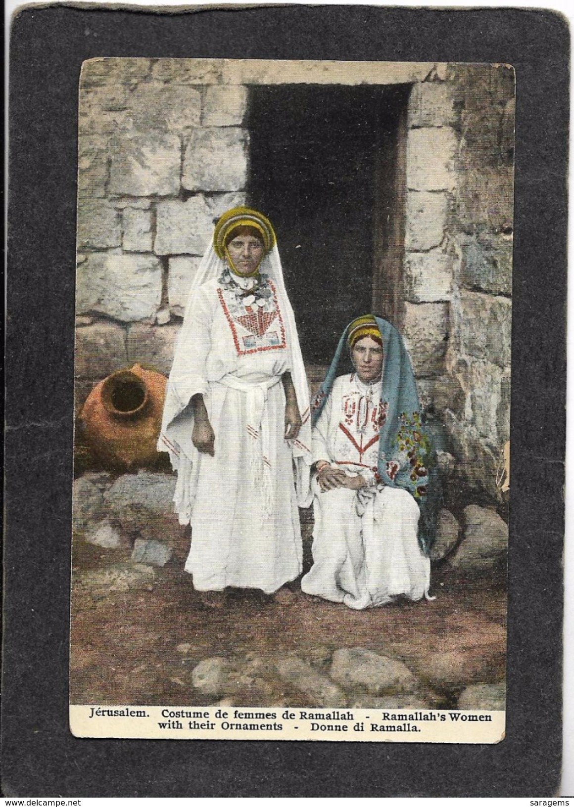 Jerusalem,Palestine-Ramallah's Women With Their Ornaments 1910s - Mint Antique Postcard - Palestine