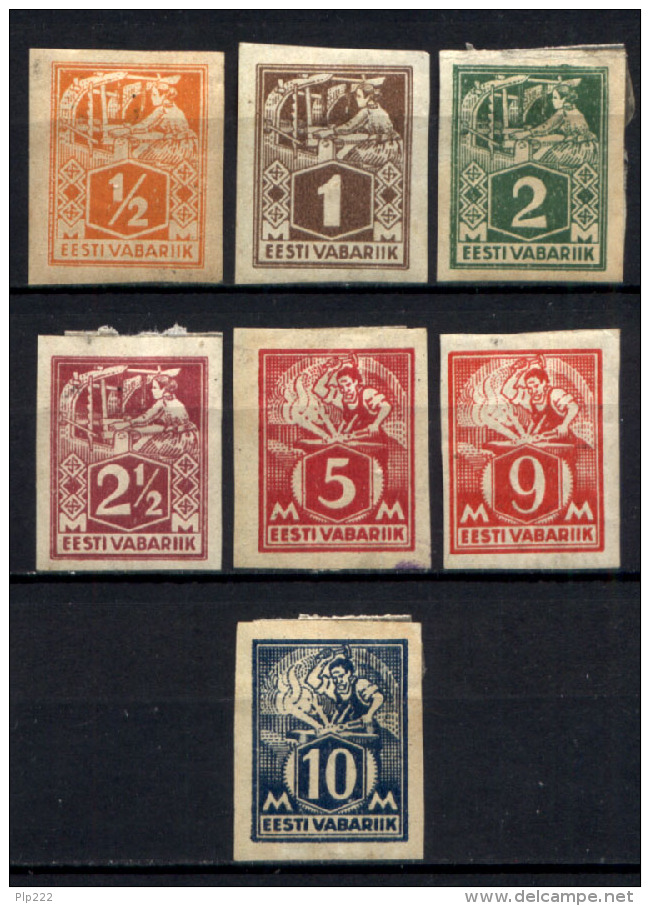 Estonia 1922/28 Unif.49B/56B */MH VF/F - Estland