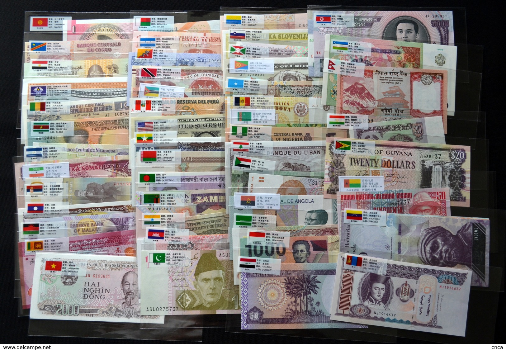 100 PCS Different Mix World Banknotes 50 Countries Genuine Currency Paper Money UNC - Vrac - Billets
