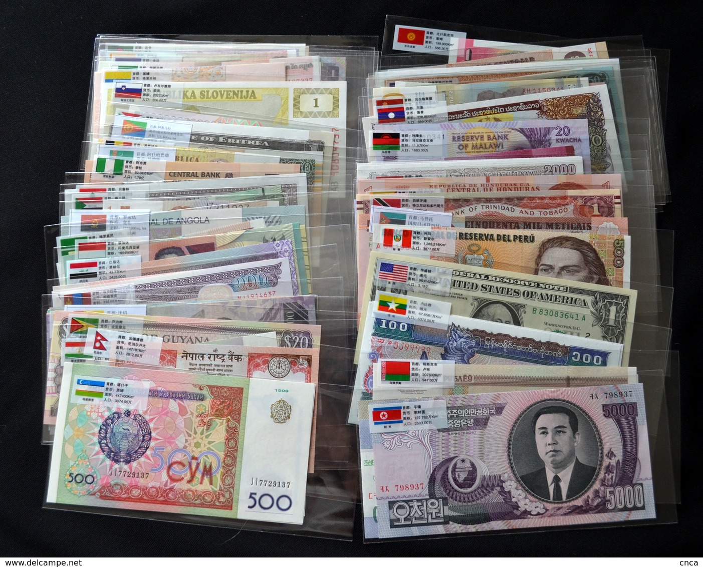 100 PCS Different Mix World Banknotes 50 Countries Genuine Currency Paper Money UNC - Vrac - Billets