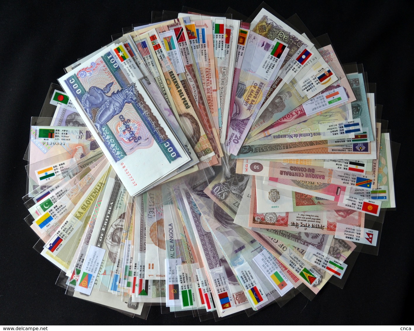 100 PCS Different Mix World Banknotes 50 Countries Genuine Currency Paper Money UNC - Vrac - Billets