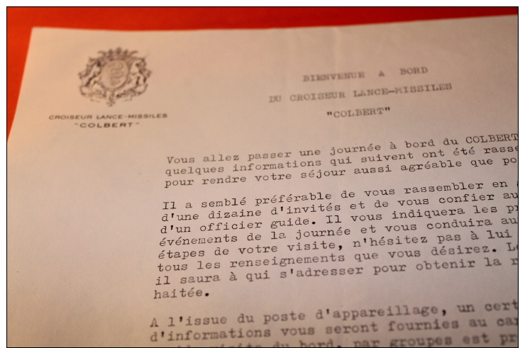 Plaquette De Visite De La Marine Nationale Années70 - Documentos