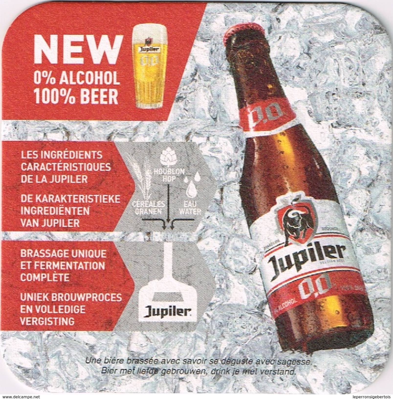 Sous-bock - Jupiler 0% Alcohol - 100% Beer - Sous-bocks