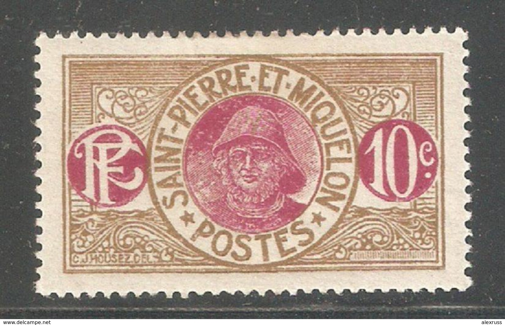 St Pierre & Miquelon 1925,10c Bis & Mag,Sc # 86,VF MLH*OG (P-5) - Neufs