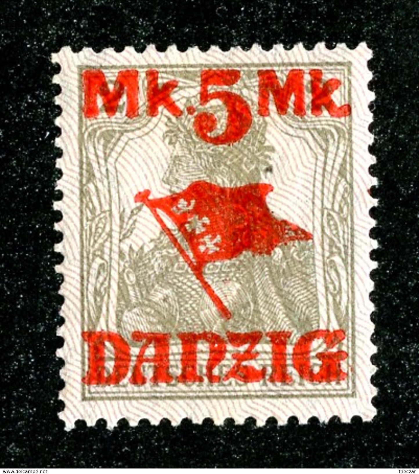 16227  Danzig 1920  Michel #45 II*  ( Cat 8.&euro; ) Offers Welcome - Other & Unclassified