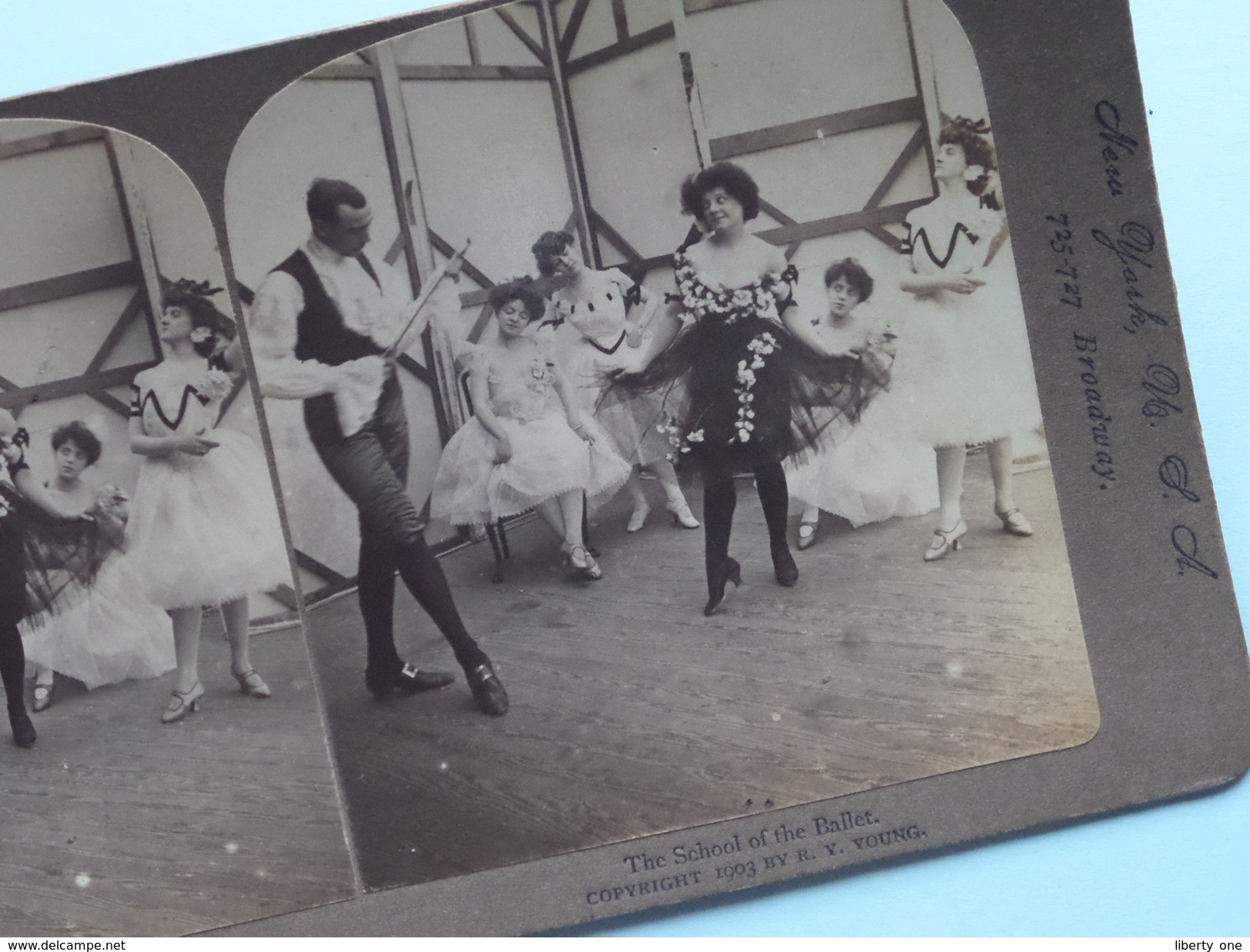 The SCHOOL Of The BALLET " Stereo Photo R.Y. YOUNG " ( Voir Photo Pour Detail ) !! - Photos Stéréoscopiques