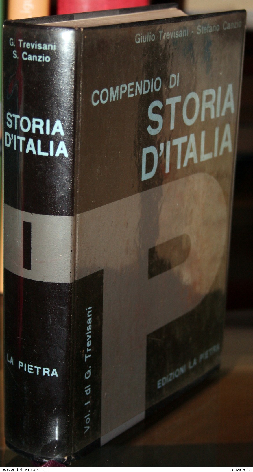 LIBRO -COMPENDIO DI STORIA D'ITALIA -VOLUME 1 DI G. TREVISANI -EDIZIONI LA PIETRA - Histoire