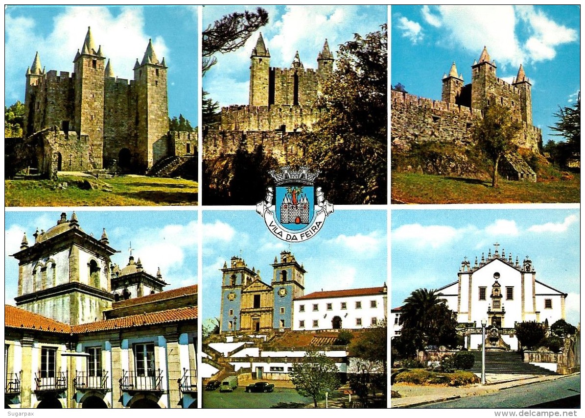 VILA DA FEIRA - Monumentos CASTELO, IGREJA - AVEIRO -  PORTUGAL - 2 Scans - Aveiro