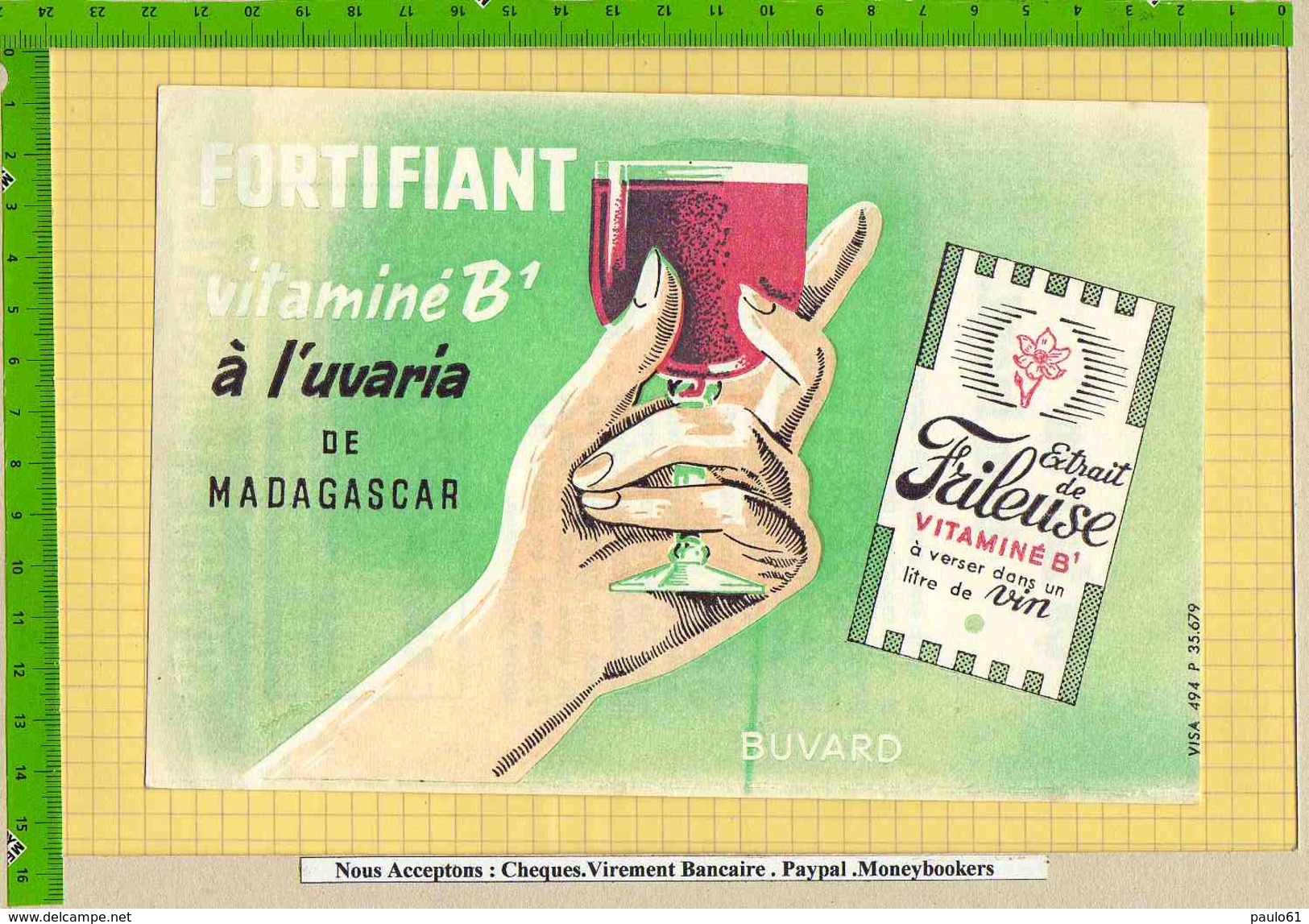 Buvard & Blotting Paper : Fortifiant Vitaminé B1 A L'Uvaria De Madagascar - Limonades