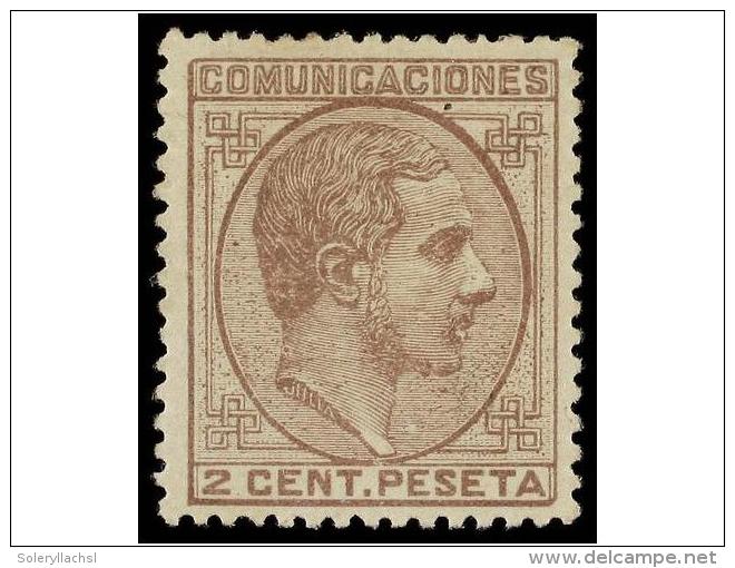 * ESPA&Ntilde;A. Ed.190. 2 Cts. Malva. PIEZA DE LUJO. Cat. 53&euro;. - Altri & Non Classificati