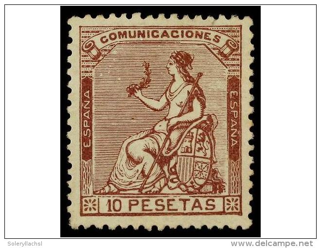 * ESPA&Ntilde;A. Ed.140. 10 Pts. Casta&ntilde;o Violeta. Ejemplar De Centraje Perfecto. Excepcional, Uno De... - Altri & Non Classificati