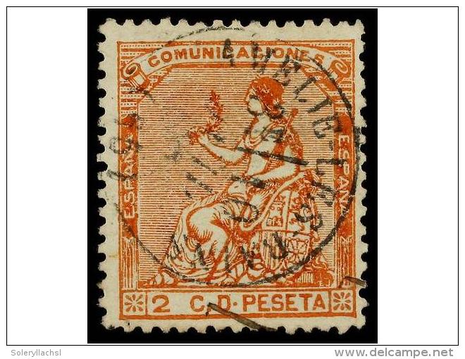 &deg; ESPA&Ntilde;A. Ed.131. 2 Cts. Naranja, Mat. Fechador AMELIE-LES-BAINS. PRECIOSO. - Other & Unclassified