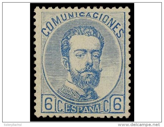 (*) ESPA&Ntilde;A. Ed.119. 6 Cts. Azul. MAGN&Iacute;FICO EJEMPLAR. Cat. 210&euro;. - Autres & Non Classés