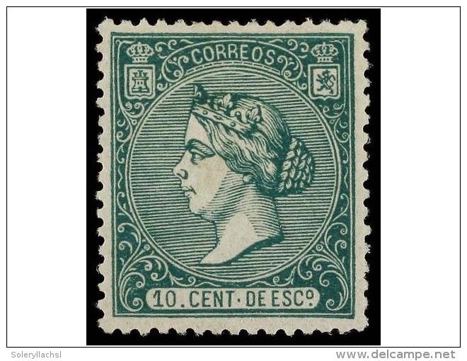 * ESPA&Ntilde;A. Ed.84. 10 Cts. Verde. Color Y Centraje Excepcional. PIEZA DE LUJO. Cert. CEM. Cat.... - Andere & Zonder Classificatie