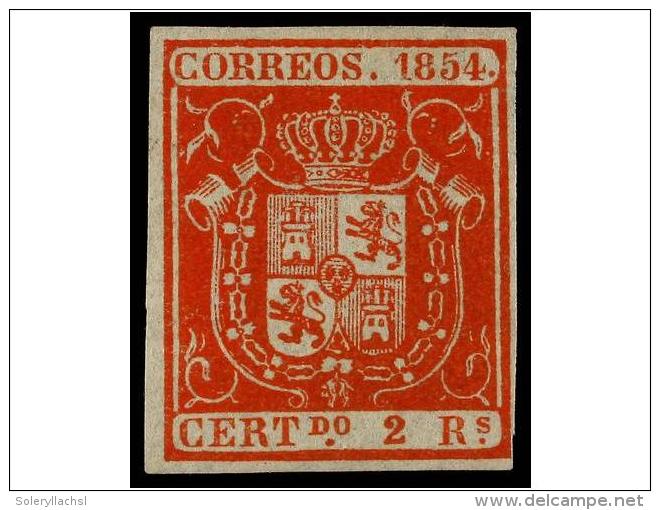 (*) ESPA&Ntilde;A. Ed.25. 2 Reales Bermell&oacute;n. Excelente Color, Tres Grandes M&aacute;rgenes Y El... - Autres & Non Classés