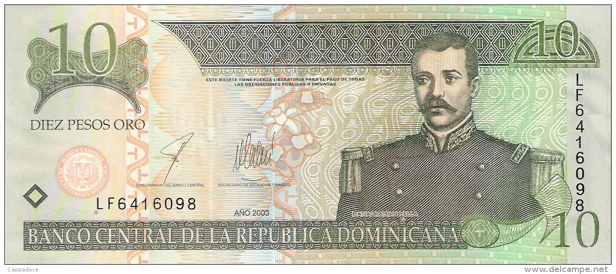 DOMINICAINE   10 Pesos Oro   2003   P. 168c   UNC - Dominicaine