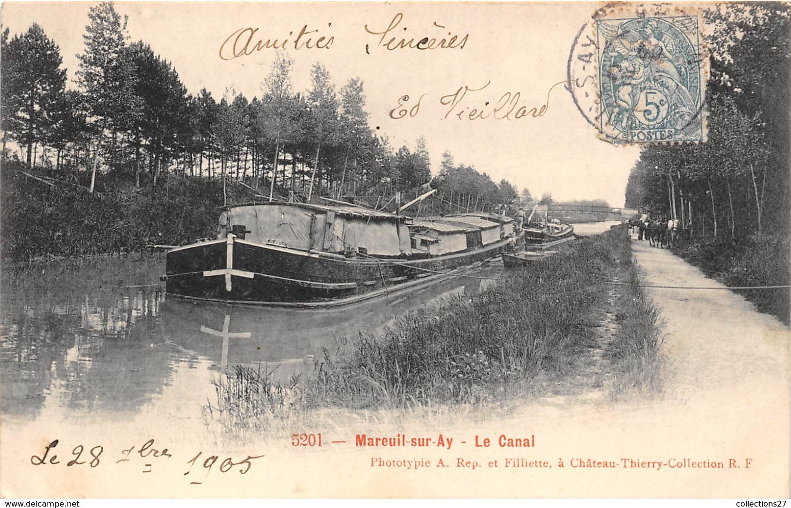 51-MAREUIL-EN-AY- LA CANAL - Mareuil-sur-Ay